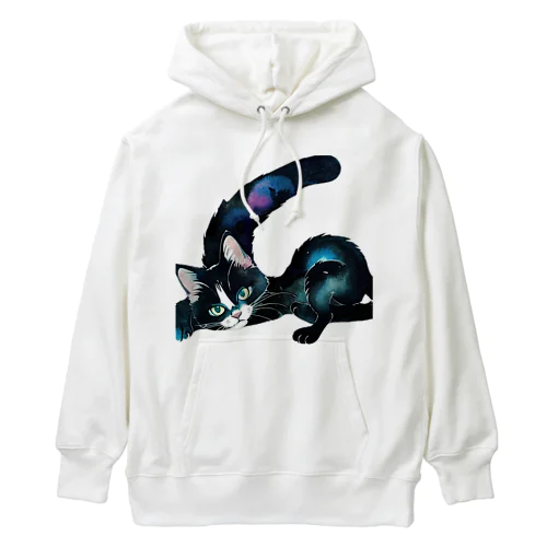 黒猫と魔法の尻尾 Heavyweight Hoodie