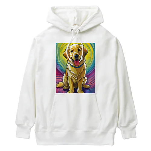 ダイナミック・ゴールデンレトリバーくん２ Heavyweight Hoodie