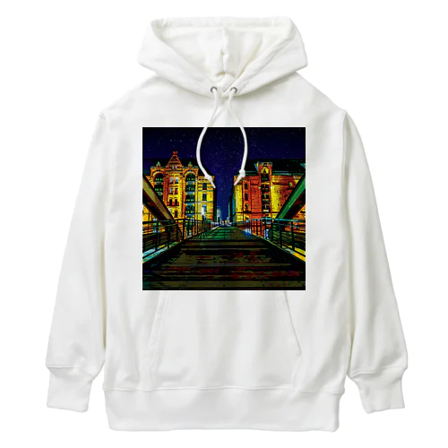 ドイツ シュパイヒャーシュタットの夜 Heavyweight Hoodie