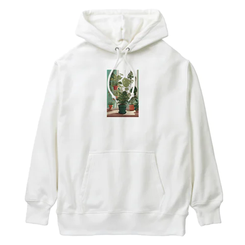 観葉植物のイラスト Heavyweight Hoodie