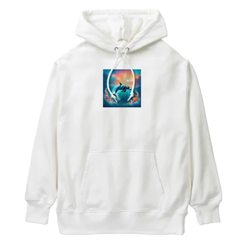 可愛いイルカのグッズ Heavyweight Hoodie