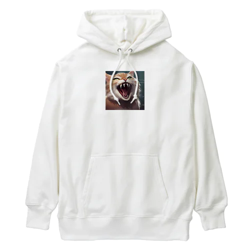 シャーッする猫 Heavyweight Hoodie