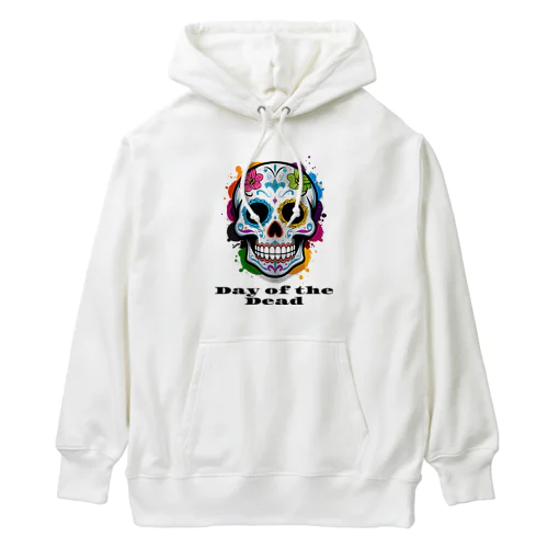 Day of the Dead スカル Heavyweight Hoodie