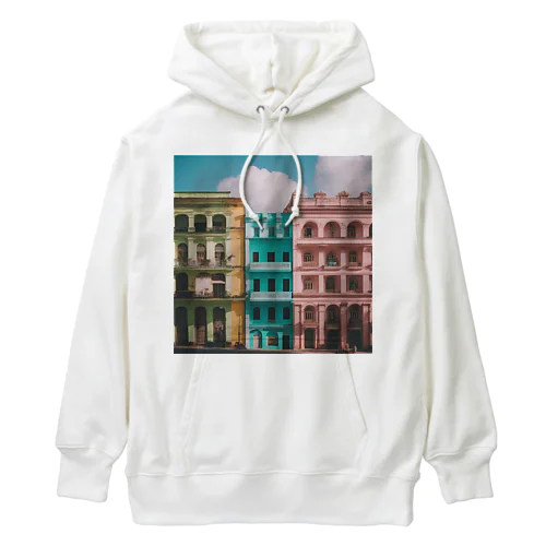 イタリアのカラフルな街並み Heavyweight Hoodie