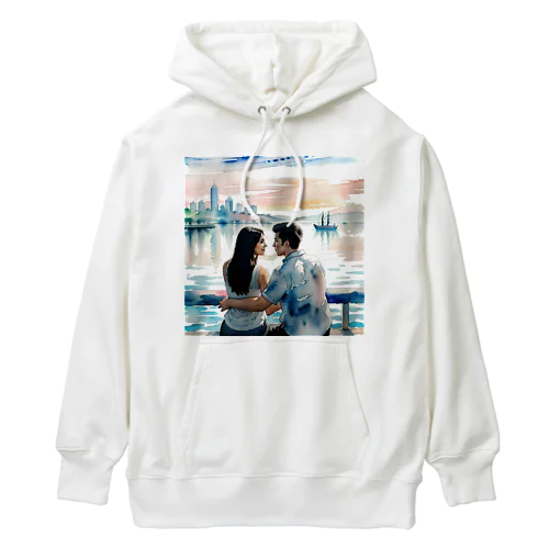 ラブロマンスのカップル Heavyweight Hoodie