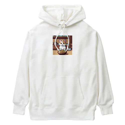 ご飯を待っている猫 Heavyweight Hoodie