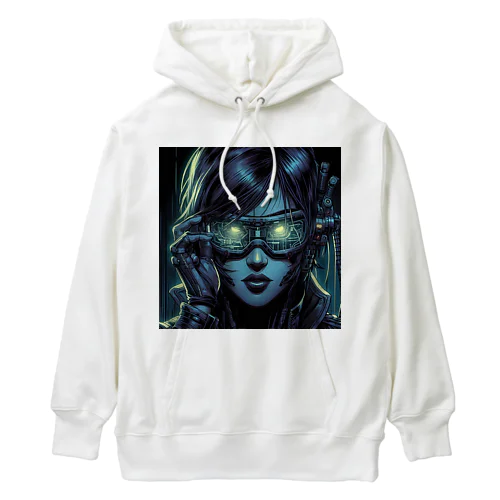 サイバーパンクガールNo.21 Heavyweight Hoodie