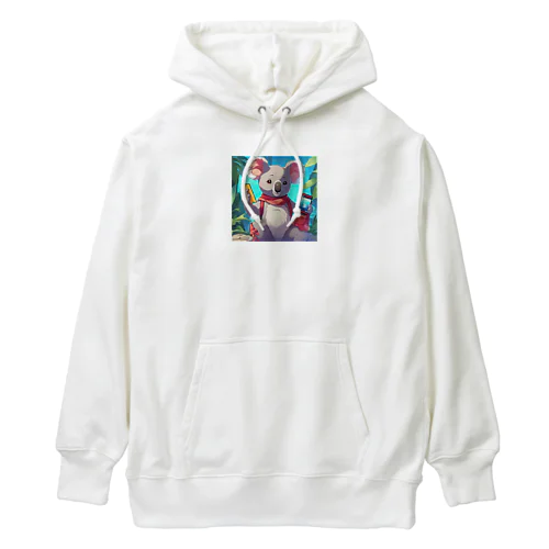 スマホを扱えるコアラ Heavyweight Hoodie