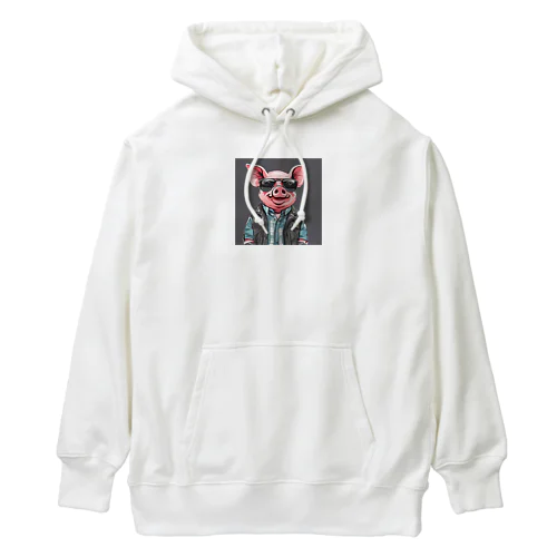 かっこいい豚 Heavyweight Hoodie