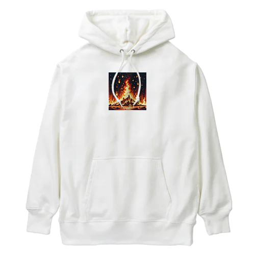 world of flames / type.1 Heavyweight Hoodie
