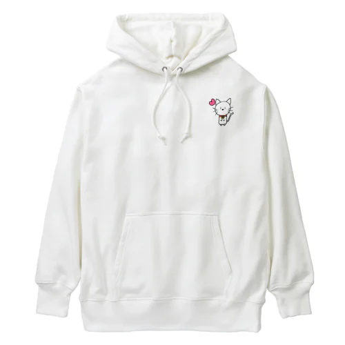 ねこ日和（白猫） Heavyweight Hoodie