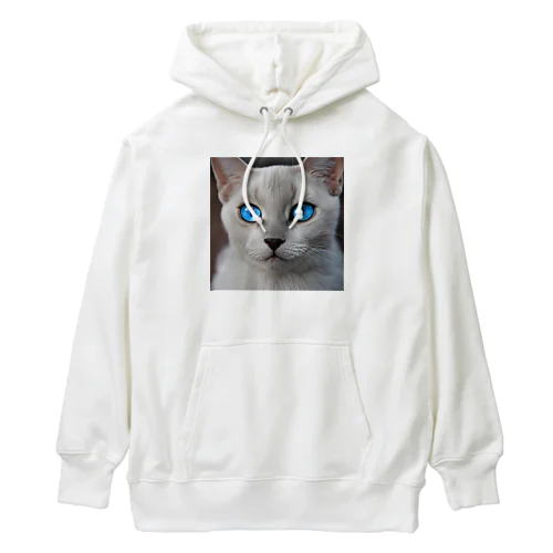 青目の猫 Heavyweight Hoodie