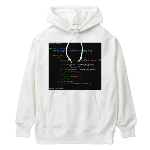 プログラミングコード Heavyweight Hoodie