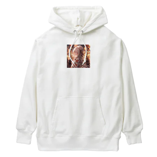 銀髪美女 シリーズ2 in 花火大会 Heavyweight Hoodie