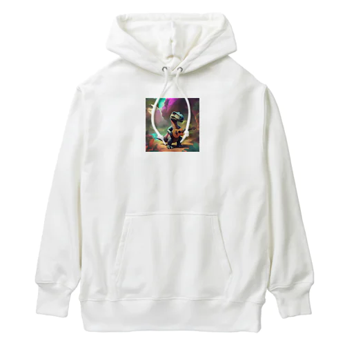 音楽を奏でることができる恐竜 Heavyweight Hoodie