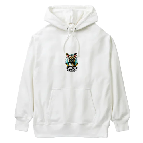 パグチワワ「Urban paws 」 Heavyweight Hoodie