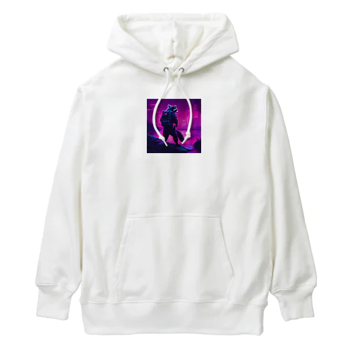 都会を目指すアライグマ Heavyweight Hoodie