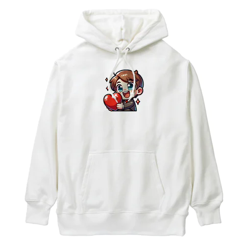 チョコレートよりも甘い笑顔 Heavyweight Hoodie