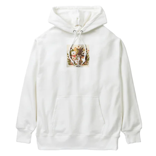 記念日 10月4日 - 動物愛護の日 Heavyweight Hoodie