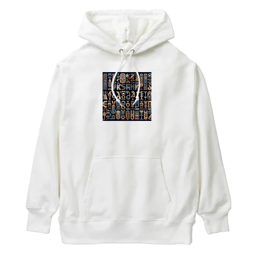 古代エジプト柄 Heavyweight Hoodie