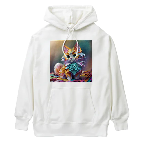 おりがみ猫　にゃーにゃ Heavyweight Hoodie