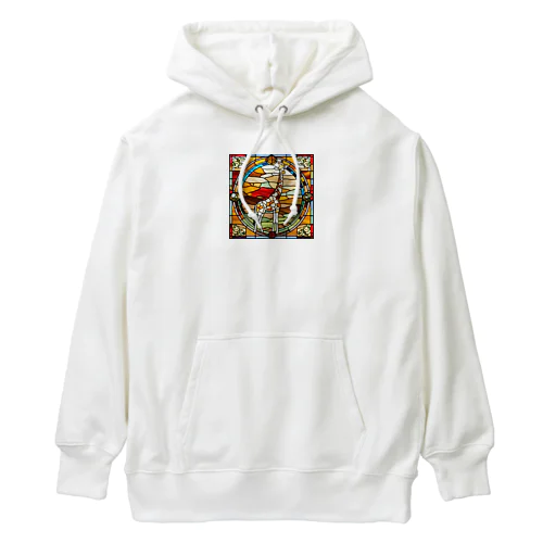 キリンのステンドグラス柄グッズ Heavyweight Hoodie