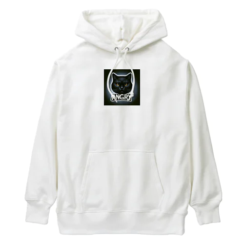 アングリー黒猫シリーズ Heavyweight Hoodie