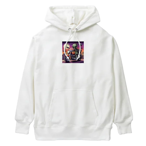 バイク宇宙人2 Heavyweight Hoodie