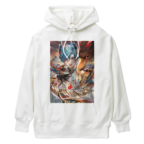 辰年のスーパードラゴン Heavyweight Hoodie