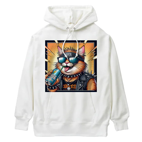 ヘビーメタルな猫のグッズ Heavyweight Hoodie