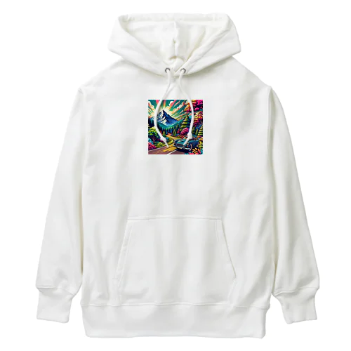 山のドライブ Heavyweight Hoodie