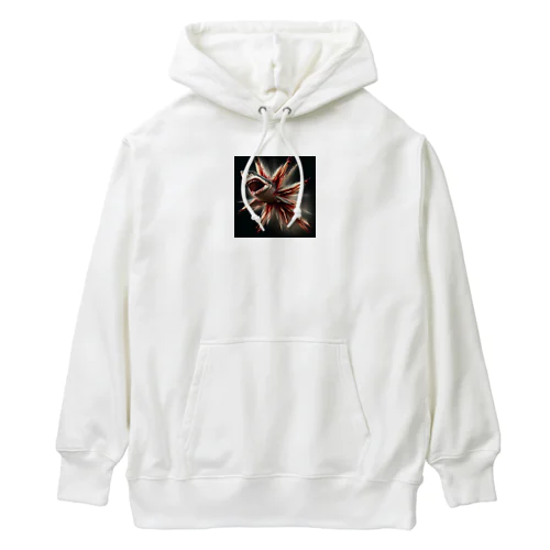 飛び出す　サメ　面白い Heavyweight Hoodie