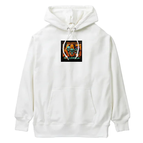 おしゃれでユニークなハロウィンの風景が広がります Heavyweight Hoodie