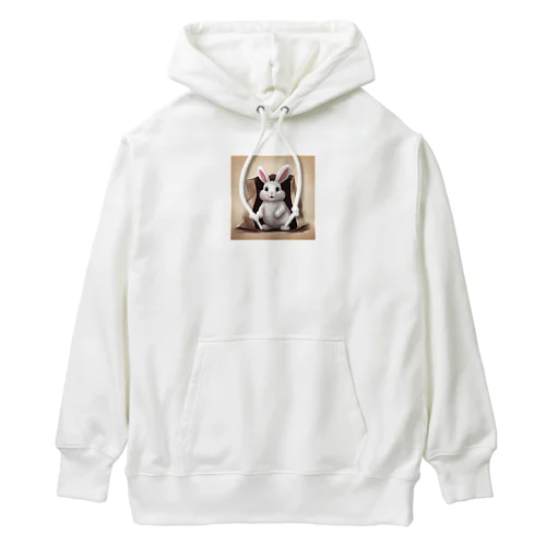 可愛らしさ100％の袋入りフサフサうさぎ！ Heavyweight Hoodie