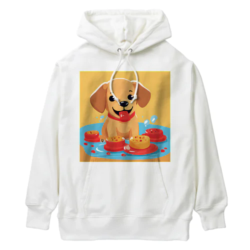 スイーツが大好きな子犬 Heavyweight Hoodie