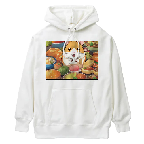 ハムスターのグルメな冒険 Heavyweight Hoodie