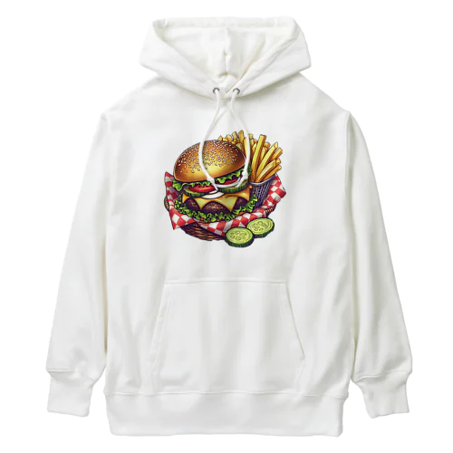 チーズバーガーセット Heavyweight Hoodie