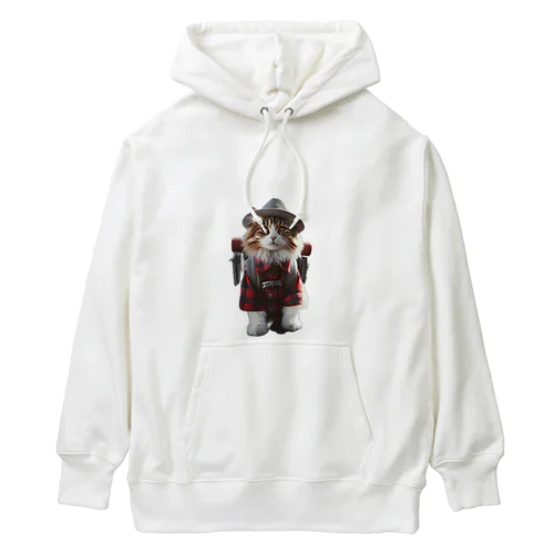 アルピニスト猫ちゃん３ Heavyweight Hoodie