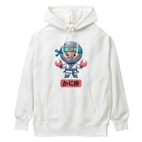 可愛らしい忍者キャラクターの12星座シリーズ第4弾（かに座） Heavyweight Hoodie