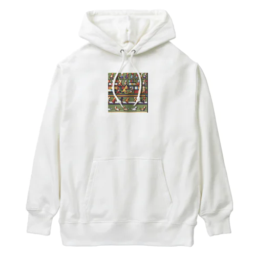 パレードで踊っている犬 Heavyweight Hoodie