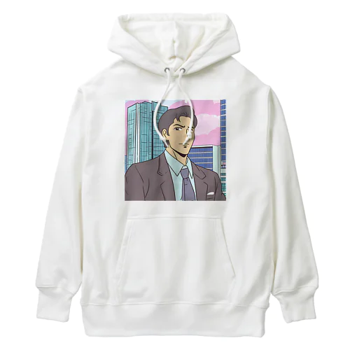 夕焼けサラリーマン Heavyweight Hoodie