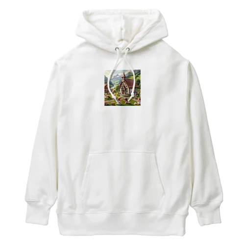 教会で遊んでる天使たち Heavyweight Hoodie