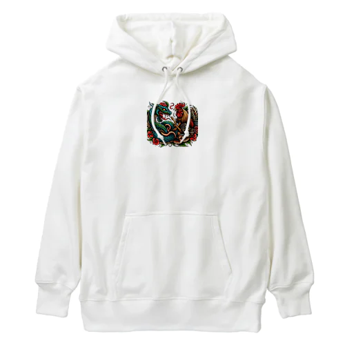 鶏と蛇の喧嘩 Heavyweight Hoodie