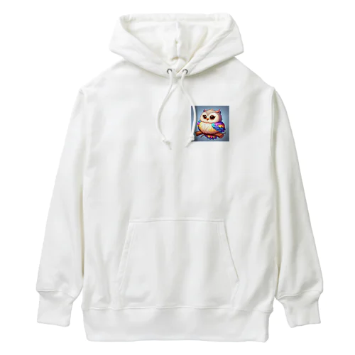 虹色幸ふくろう Heavyweight Hoodie