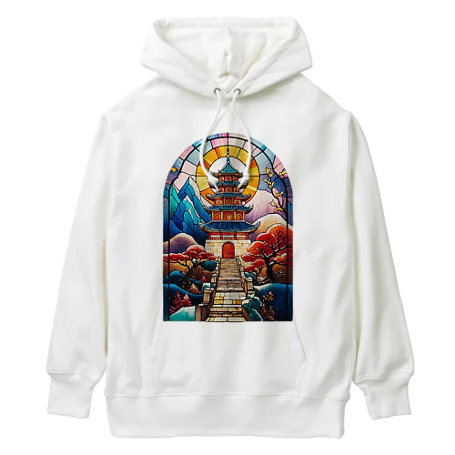 彩色玻璃中国塔 Heavyweight Hoodie