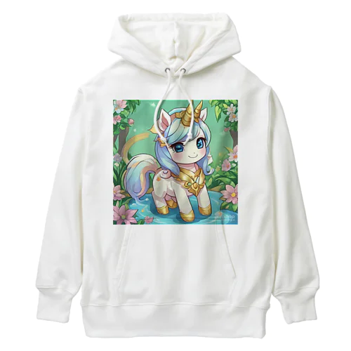 かわいいユニコーンのみこ Heavyweight Hoodie