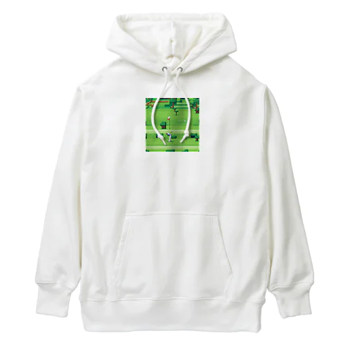 ゴルフをするゴリラ Heavyweight Hoodie