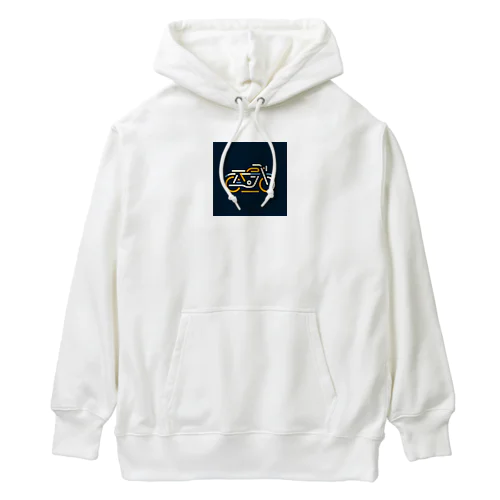 ラインアートバイク（クラシック） Heavyweight Hoodie