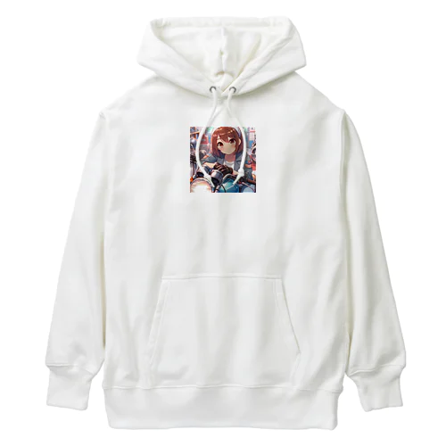 バイク女子　ばくおん系 Heavyweight Hoodie