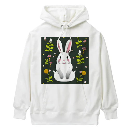 ウサギのおはようございます Heavyweight Hoodie